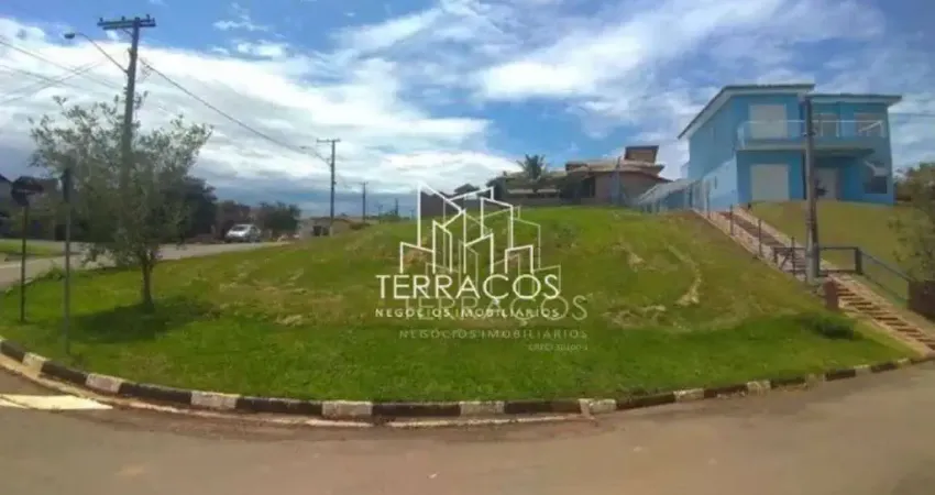 Terreno de esquina em aclive à venda, condomínio residencial dos lagos, itupeva sp, projeto já aprovado