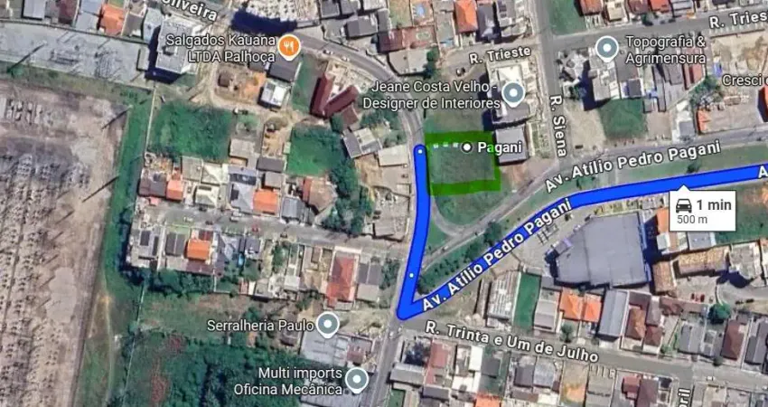 Terreno de 998m² com viabiliade multifamiliar no pagani - mrt