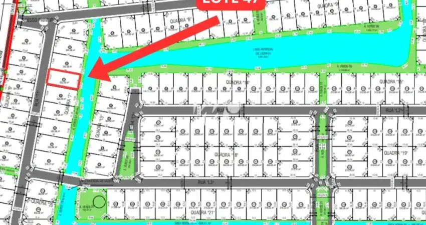 Terreno Fundos Lago no Reserva da Pedra - Pedra Branca 352m² - mrt