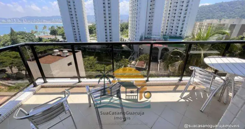 Apartamento costão das tartarugas com 3 dormitórios, 87 m² - venda por r$ 700.000 aluguel por r$ 4.930/mês - praia da enseada - tortugas - guarujá/sp