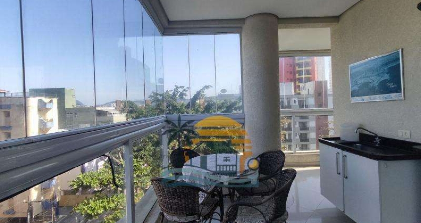 Apartamento com 3 dormitórios à venda, 100 m² por R$ 700.000,00 - Praia da Enseada – Rufino’s - Guarujá/SP