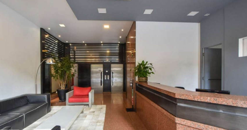 Flat mobiliado no miolo do Itaim Bibi com 42 m2 1 dormitório com varanda 1 vaga