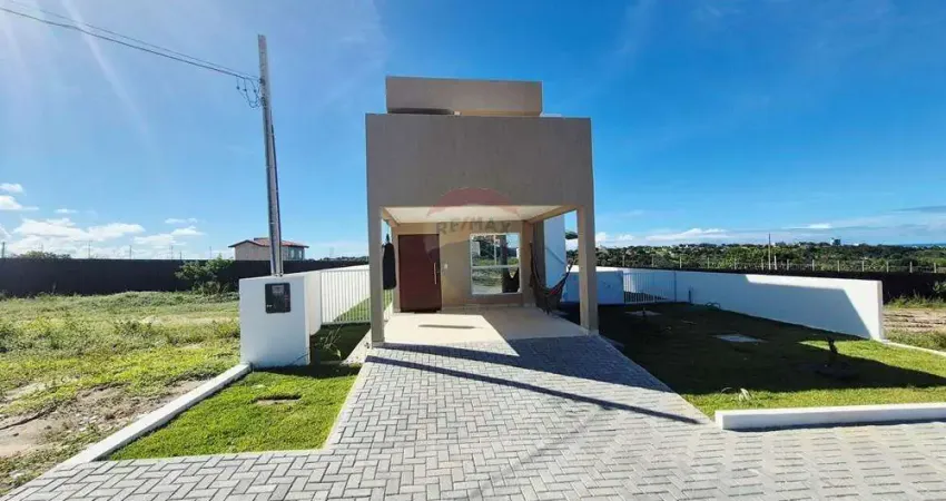 Casa à venda em condomínio fechado com vista para o mar na praia de carapibus - conde/pb