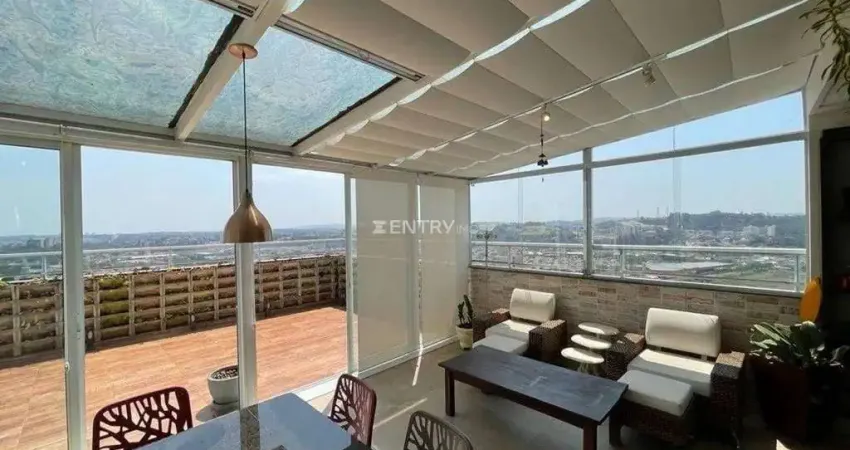 Cobertura duplex alto padrão de 491 m²  área útil toda climatizada, com a melhor vista da cidade e na melhor localização de jundiaí  - centro -sp