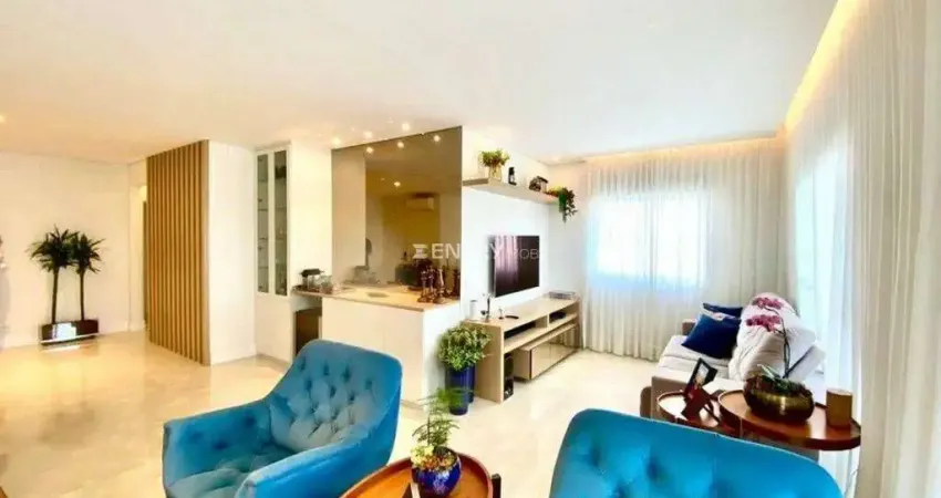 Apartamento com 164 m² à venda por r$ 2.100.000 2 suítes mais 3 dormitório reversível - jardim campos elísios - jundiaí/sp