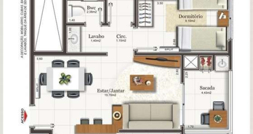 Apartamento à venda em Florianópolis, Capoeiras, com 3 quartos, com 84.6 m², Residencial Rio Plata