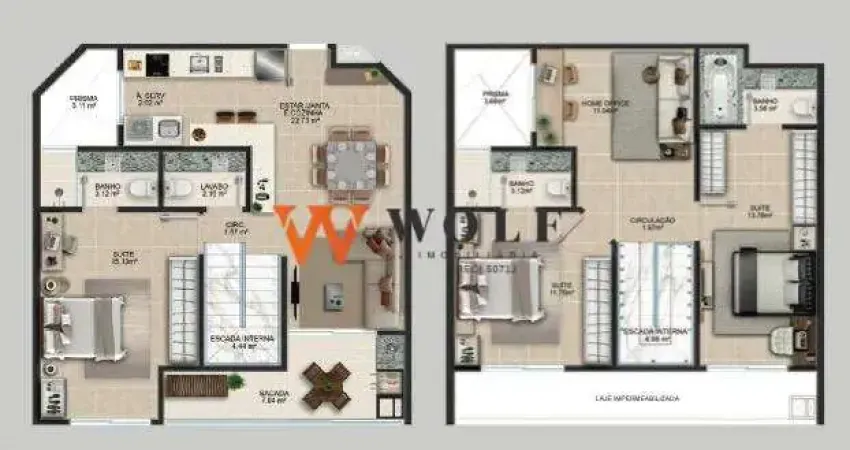 Apartamento com 3 quartos à venda na Rua da Fonte, 177, Coqueiros, Florianópolis