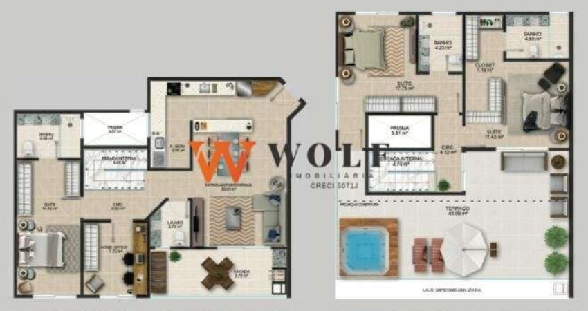 Apartamento com 3 quartos à venda na Rua da Fonte, 177, Coqueiros, Florianópolis