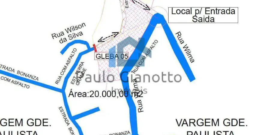 Terreno à venda na Rua Wilma, 20, Capela de São Pedro, Vargem Grande Paulista