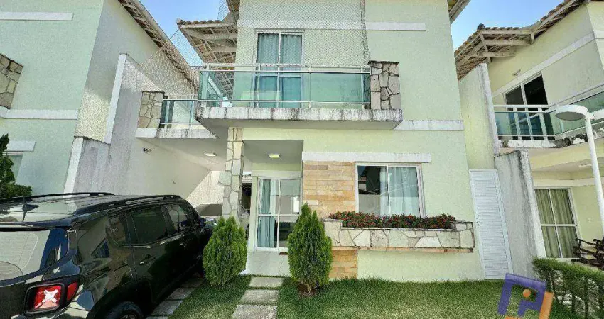 Casa duplex em condomínio com 3 suítes à venda, 145 m² - sapiranga - fortaleza/ce