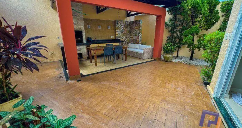 Casa no Condomínio Lares San Pietro com 3 suítes + 1 quarto/gabinete à venda, 136 m² - Luciano Cavalcante - Fortaleza/CE
