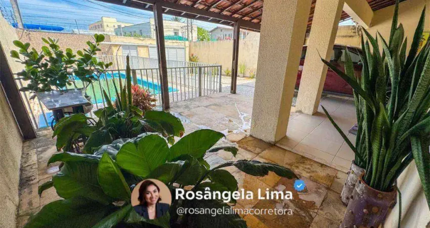 Casa com 4 suítes, piscina e deck com churrasqueira à venda - parque manibura - fortaleza/ce