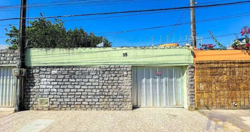 Casa plana com 4 quartos + dce à venda, 104 m² no bairro cidade dos funcionários - fortaleza/ce