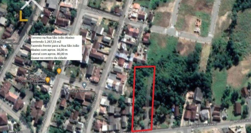 Terreno à venda, 1267 m² por R$ 699.000,00 - São João Abaixo - Garuva/SC