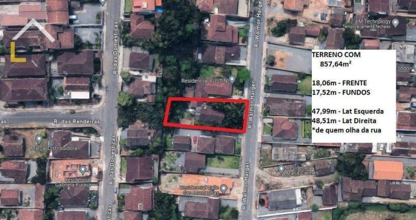 Terreno à venda, 857 m² por R$ 790.000,00 - Costa e Silva - Joinville/SC
