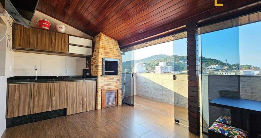 Apartamento tipo Cobertura com 3 dormitórios à venda, 132 m² por R$ 460.000 - Iririú - Joinville/SC