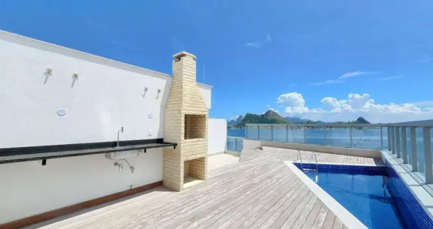 Asset Imóveis vende cobertura linear com espaço gourmet, 4 suítes, 305m², por R$ 3.950.000 - Charitas - Niterói/RJ