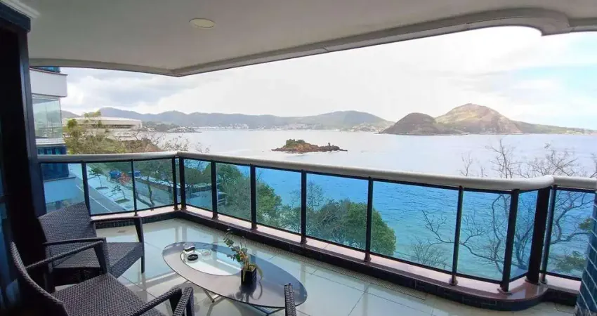 Asset imóveis vende apartamento alto padrão com varanda e 4 suítes, 236m², por r$ 3.400.000 - boa viagem - niterói