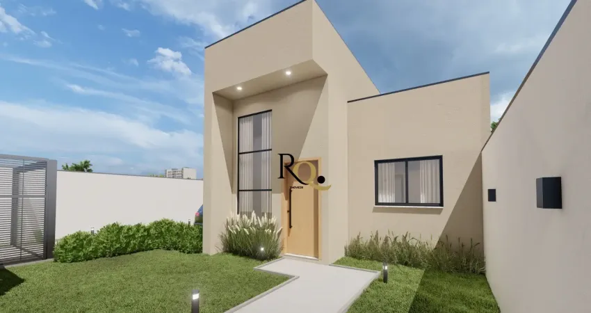 Casa nova á venda bairro cajuru sendo 2 dormitórios pé direito elevado