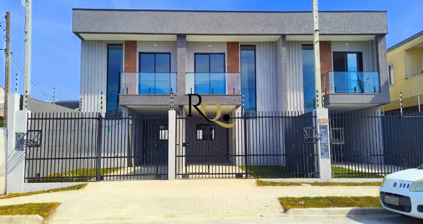 Sobrado novo  03 quartos e uma varanda com excelente espaço de terreno bairro cajuru