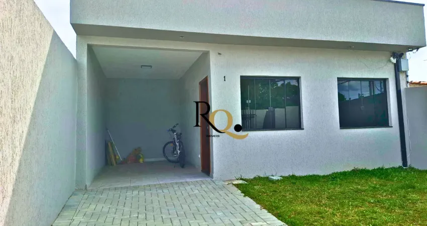 Casa nova á venda 64m² privativos 2 quartos amplo quintal vaga coberta bairro cajuru