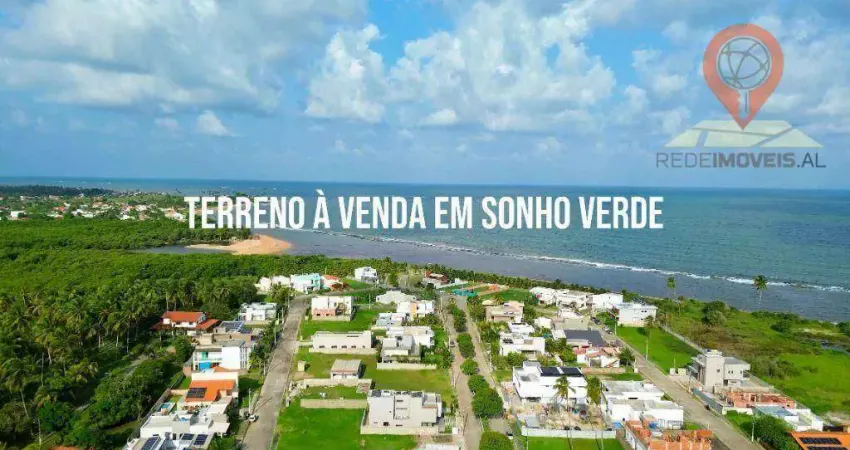Terreno à venda, 525 m² por r$ 990.000,00 - corais do sonho verde - paripueira/al