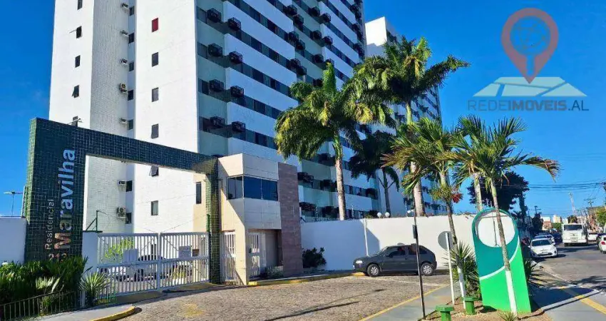 Apartamento com 3 dormitórios à venda, 65 m² por r$ 420.000,00 - poço - maceió/al