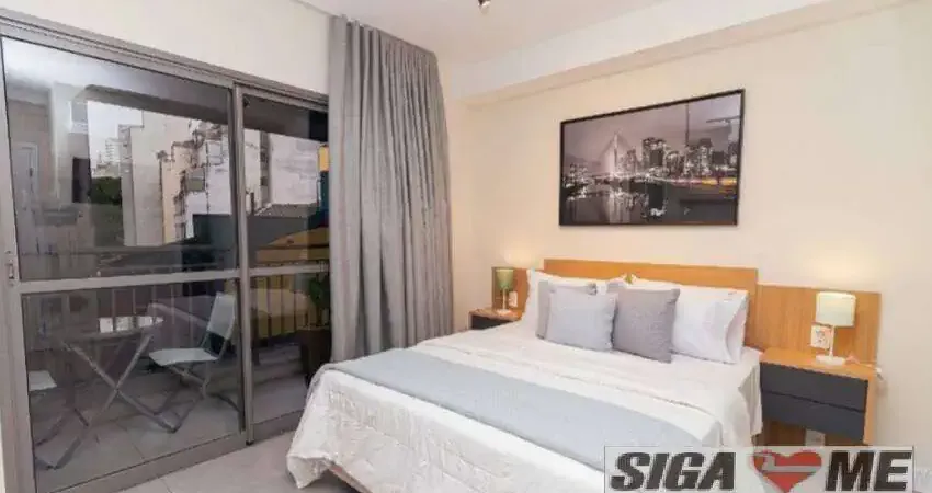 REPÚBLICA VENDA STUDIO 1DORM C/ ARMÁRIOS VARANDA SEM VG 24,90m2 $375.000,00