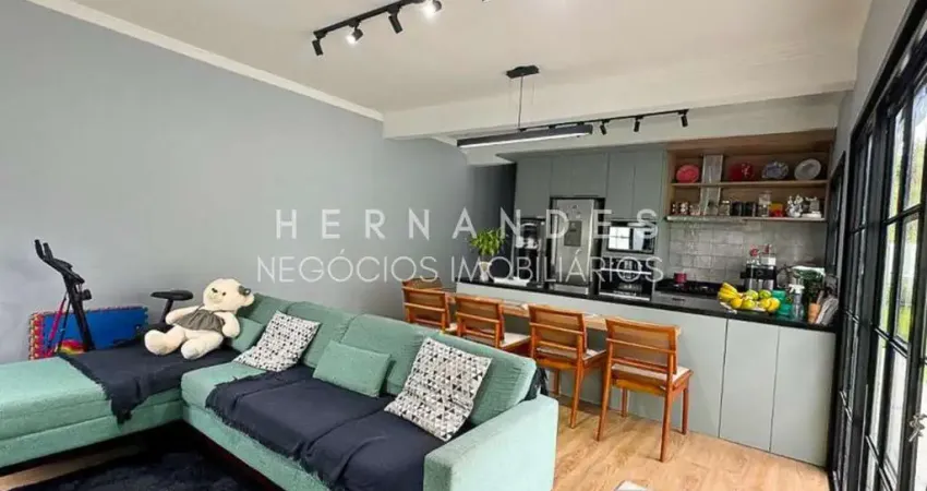 Casa Térrea moderna com 120m² quintal com grama  três dormitórios e suíte na Aldeia de Barueri.