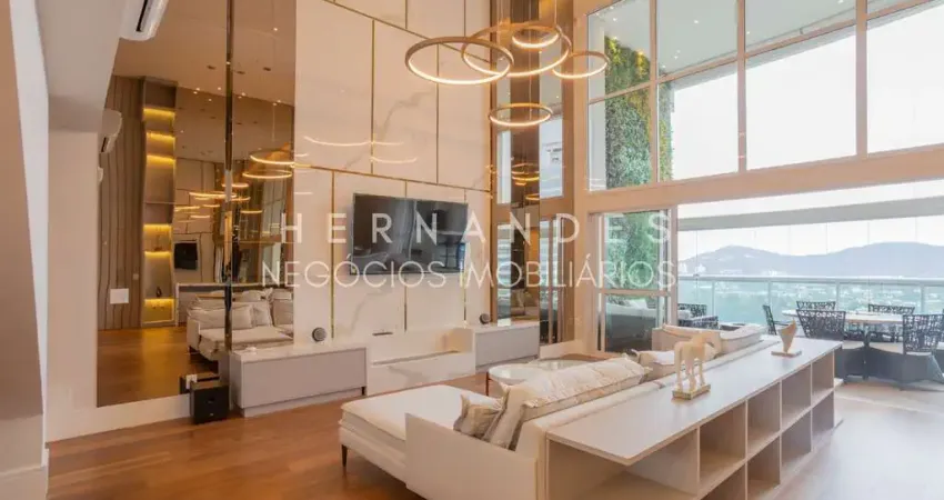 Apartamento de luxo no green valley alphaville - 4 suítes, mobiliado, vista para o lago e 4 vagas de garagem!