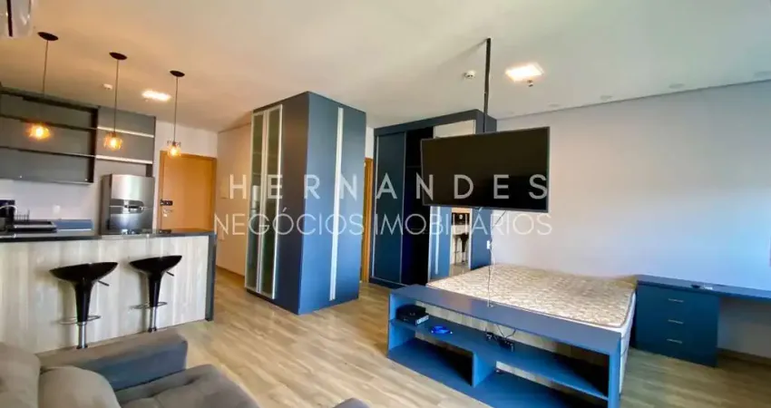 Apartamento para locação no tamboré, 1 quarto,1 banheiro,1 vaga de garagem, 44m²