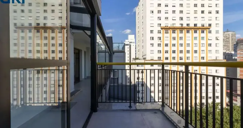 Apto de cobertura a venda, c/ 70 m.au, 1 dormit. , 1 vaga, lazer total. prox. metrô santa cecilia.