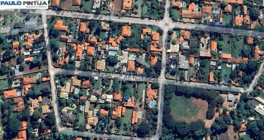 Terreno de esquina com 1.030m, totalmente plano no Parque das Bandeiras em Indaiatuba