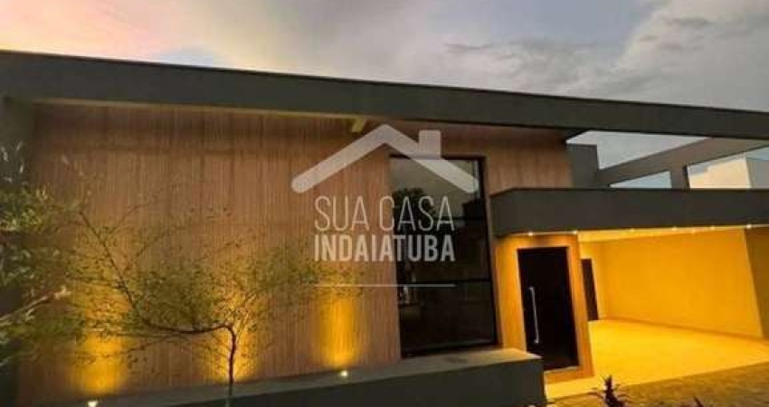 Chácara nova e moderna com 3 suítes e piscina no Terras de Itaici