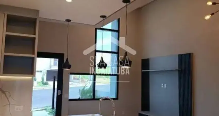 Casa nova com 3 suítes, escritório e móveis planejados no condomínio gran reserve