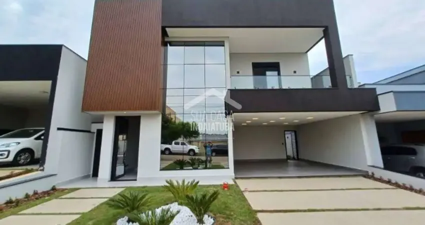 Lindo sobrado com 4 dormitórios, sendo 3 suítes e piscina no condomínio alto de itaici - indaiatuba/sp