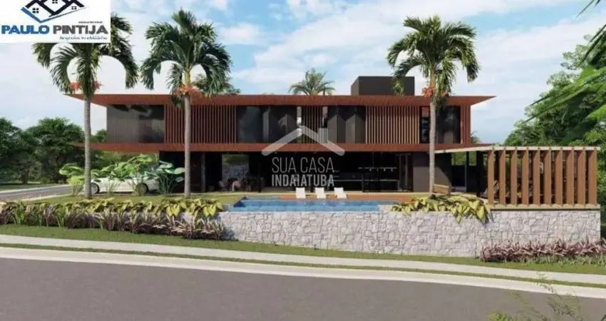 Sobrado novo com 4 suítes e piscina aquecida no condomínio helvétia park