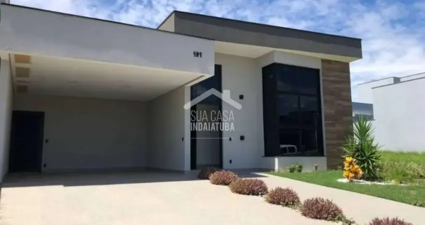 Casa térrea com 3 suítes e piscina no condomínio residencial dona lucilla - indaiatuba/sp