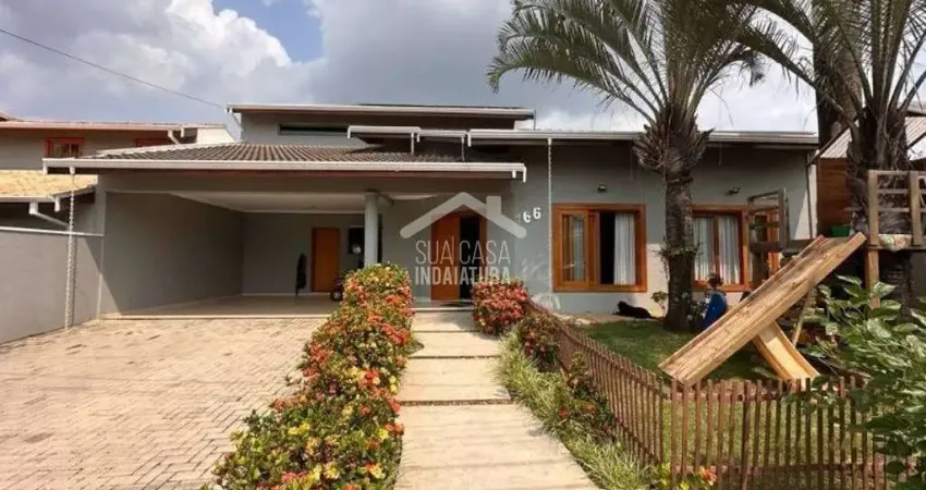 Casa térrea charmosa e aconchegante com 4 suítes no condomínio vila inglesa - indaiatuba/sp