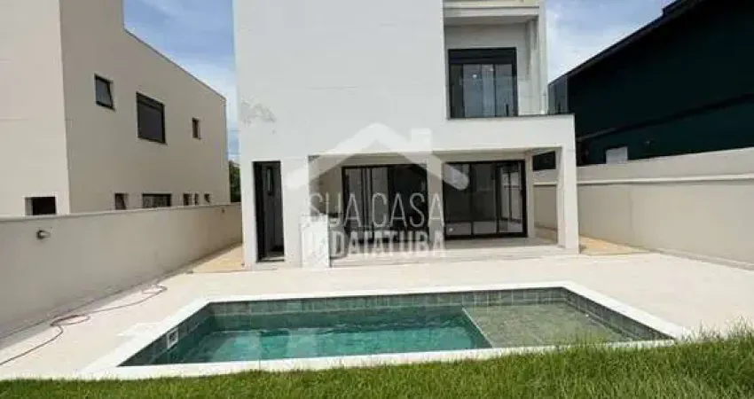 Sobrado Novo com 3 suítes, escritório e piscina em condomínio fechado em Indaiatuba