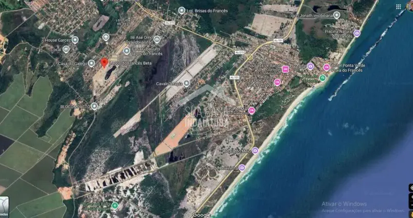 Terreno 240m² à em condomínio fechado na praia do francês- alagoas