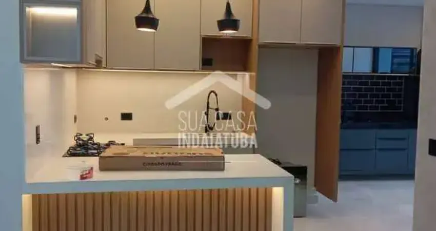 Casa nova em condominio com 3 suítes, escritório e móveis planejados