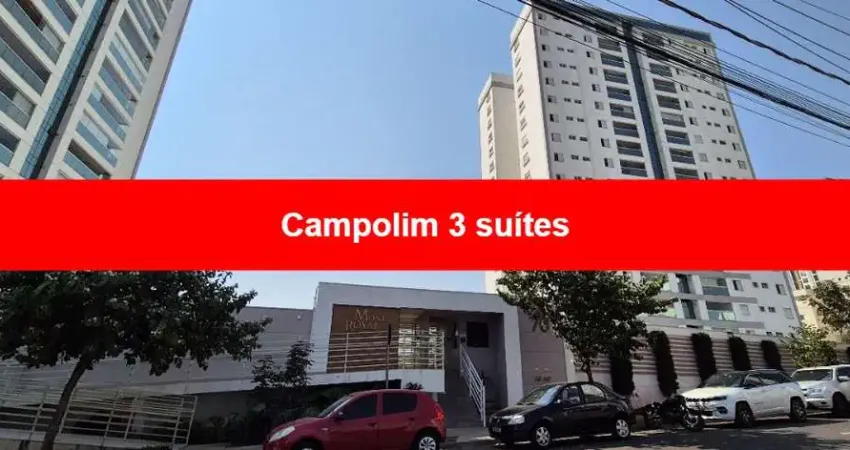 Apartamento para locação ou venda no condomínio Mont Royal em Sorocaba no Bairro Campolim com 3 suítes