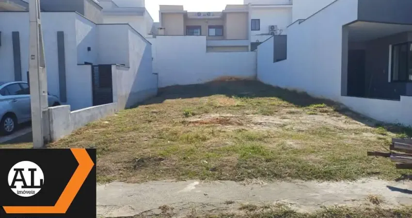 Terreno à venda no condomínio terras de são francisco em sorocaba com 168,00 m2, totalmente plano.