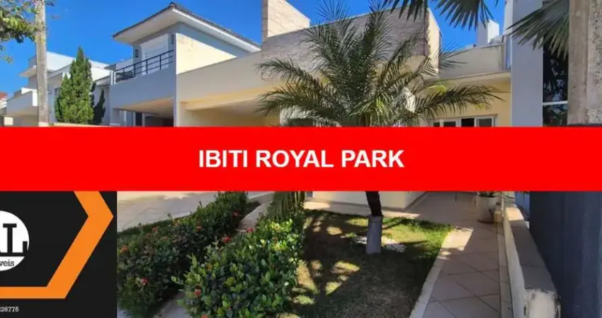 Casa térrea para locação no condomínio ibiti royal park em sorocaba, com 3 suítes, ar condicionado.