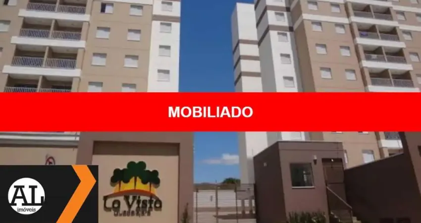 Apartamento para locação mobiliado, no condomínio la vista, no bairro guadalajara com 3 quartos sendo 1 suíte com 88 m2