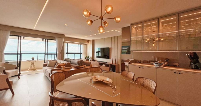 Apartamento na beira mar de Candeias - 110 m², 3 quartos e mobiliado - Edf Parati
