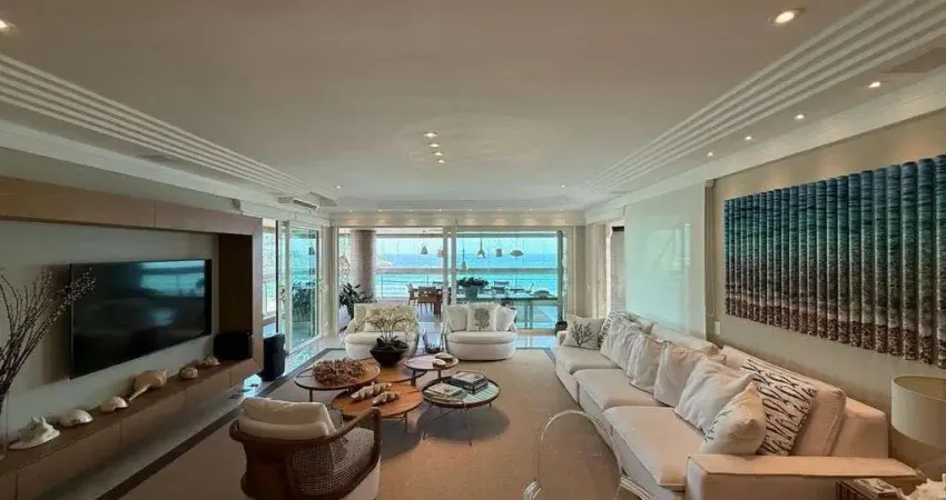 Cobertura de frente para o mar, com vista deslumbrante, 5 suíte, modulo 7, 395m²