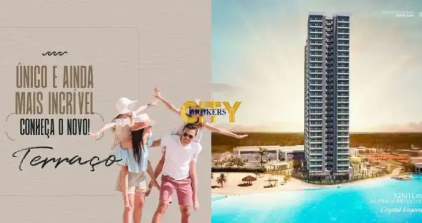 Vende-se apartamento torre terraço brasil beach home resort