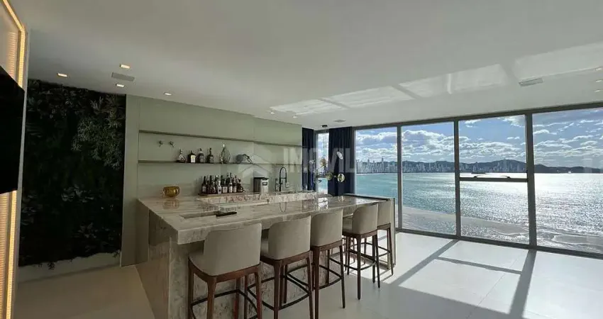 Edifício pharos alto padrão frente mar - dois aptos unificados com 05 suítes, dependencia e 07 vagas de garagem